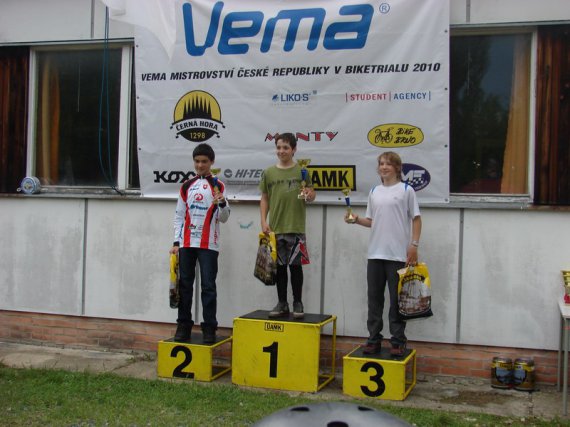 Víťazi kat. Minime: 1. M.Popelka, 2. M.Behro, 3. O.Šenk
