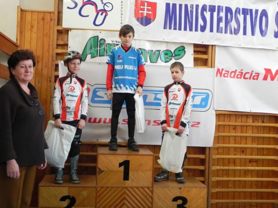 Víťazi kat. Benjamin: 1.m. Adam Kosík, 2.m. Pavol Cibiček, 3.m. Adrián Kvašňovský 