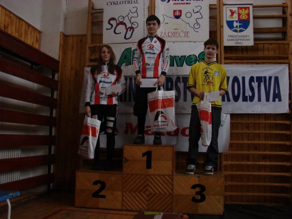 Víťazi kat. Minime: 1.m. M.Behro, 2.m. T. Janíčková, 3.m. V.Křiva